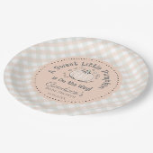 オレンジリッ男女兼用トルカボチャ赤ちゃんシャワー ペーパープレート (アングル)