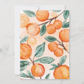 オレンジリトルかわいこちゃんターニング22歳の誕生日パーティー 招待状 (裏面)