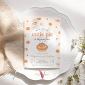 オレンジリトルかわいこちゃんパイ誕生日パーティーの招待 招待状