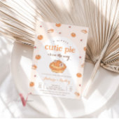 オレンジリトルかわいこちゃんパイ赤ちゃんシャワー招待状 招待状