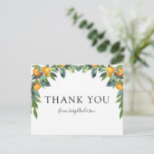 オレンジリトルかわいこちゃんベビーシャワーありがとう ポストカード (スタンド正面)