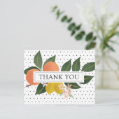 オレンジリトルかわいこちゃんベビーシャワーありがとう ポストカード (スタンド正面)