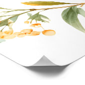 オレンジリトルかわいこちゃんベビーシャワーウェルカム ポスター (角)