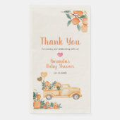 オレンジリトルかわいこちゃんベビーシャワー金ゴールドグリッター (正面)