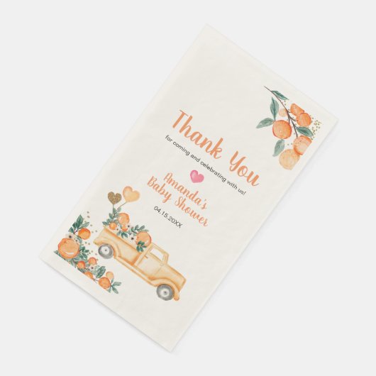 オレンジリトルかわいこちゃんベビーシャワー金ゴールドグリッター (コーナー)