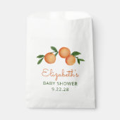 オレンジリトルかわいこちゃん柑橘系ベビーシャワー フェイバーバッグ (正面)