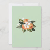 オレンジリトルかわいこちゃん1st誕生日パーティの招待状 招待状 (裏面)