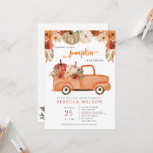 オレンジリトルカボチャ男女兼用ベビーシャワー