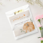 オレンジリトルカボチャ秋秋ベビーシャワー フェイバーバッグ (封をした状態)