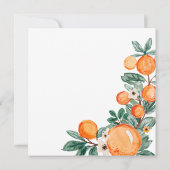 オレンジリトルキューティー 彼か彼女か 性別発表 招待状 (裏面)