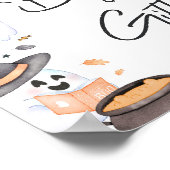 オレンジリトルブハロウィーンの本とギフト ポスター (角)