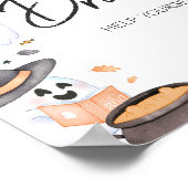 オレンジリトルブハロウィーンベビーシャワードリンク ポスター (角)