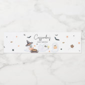 オレンジリトルブハロウィーンベビーシャワー ペットボトルラベル (シングルラベル)