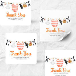 オレンジリトルブベビーシャワー スクエアシール