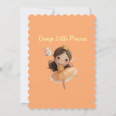 オレンジリトルプリンセスボール 招待状 (裏面)