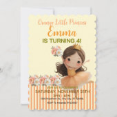 オレンジリトルプリンセスボール 招待状 (正面)