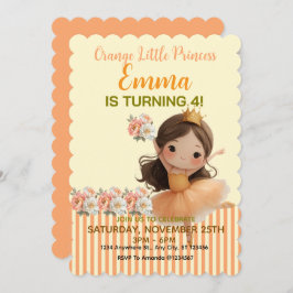 オレンジリトルプリンセスボール 招待状