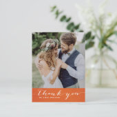 オレンジリネン |縦書きポストカード ポストカード (スタンド正面)