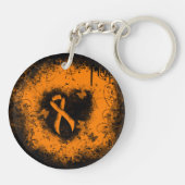 オレンジリボングランジハート キーホルダー (裏面)