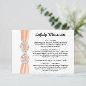 オレンジリボンダイヤモンドインフィニティ安全対策 エンクロージャーカード (スタンド正面)