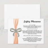 オレンジリボンダイヤモンドボウ安全対策 エンクロージャーカード (正面/裏面)