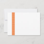 オレンジリボンピンクの花婚式の出欠返信カード 出欠カード (裏面)