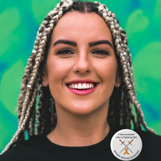 オレンジリボン剣マルチプルサーキュランス認識度 缶バッジ