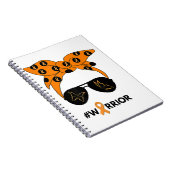 オレンジリボン腎がん戦士バンダナウンブレア ノートブック (右側)