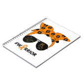 オレンジリボン腎がん戦士バンダナウンブレア ノートブック (左側)