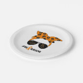 オレンジリボン腎がん戦士バンダナウンブレア ペーパープレート (アングル)