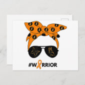 オレンジリボン腎がん戦士バンダナウンブレア ポストカード (正面/裏面)