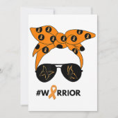 オレンジリボン腎がん戦士バンダナウンブレア 招待状 (正面)