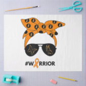 オレンジリボン腎がん戦士バンダナウンブレア 薄葉紙 (クラフト)