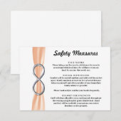 オレンジリボン シルバーインフィニティ 安全対策 エンクロージャーカード (正面/裏面)