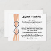 オレンジリボン シルバー インフィニティ 安全対策 エンクロージャーカード (正面/裏面)