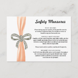 オレンジリボン ダイヤモンド ボウ 安全対策 エンクロージャーカード