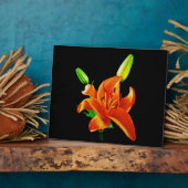 オレンジリリオンブラック フォトプラーク (側面)