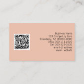 オレンジリリーフォトヨガインストラクターQRコード 名刺 (裏面)