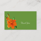 オレンジリリーフラワーグリーン 名刺 (裏面)