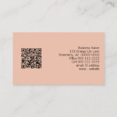 オレンジリリー写真ヨガインストラクターQRコード 名刺 (裏面)