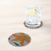 オレンジリリー紙コースター ペーパーコースター (インサイチュ)