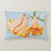 オレンジリリー素晴らしア絵を描ート装飾用クッション アクセントクッション (正面)