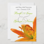 オレンジリリー結婚ズ 招待状 (裏面)