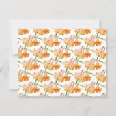 オレンジリリー結婚フローラア救ートの新しい日 セーブザデート (裏面)