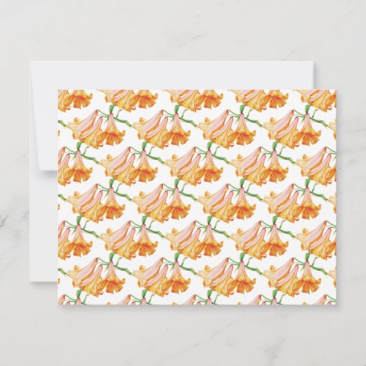 オレンジリリー結婚フローラア救ートの新しい日 セーブザデート (裏面)