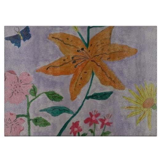 オレンジリリー カッティングボード (正面)