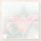 オレンジリリー ガラスコースター (裏面)