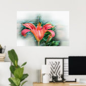 オレンジリリー ポスター (ホームオフィス)