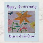 オレンジリリー ワインラベル (シングルラベル)