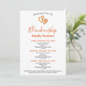 オレンジリンクハートファミリー懇親会テンプレート 招待状 (スタンド正面)